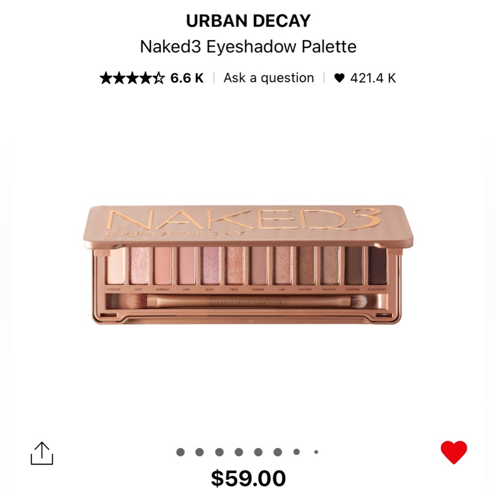 Urban Decay Naked 3 palette